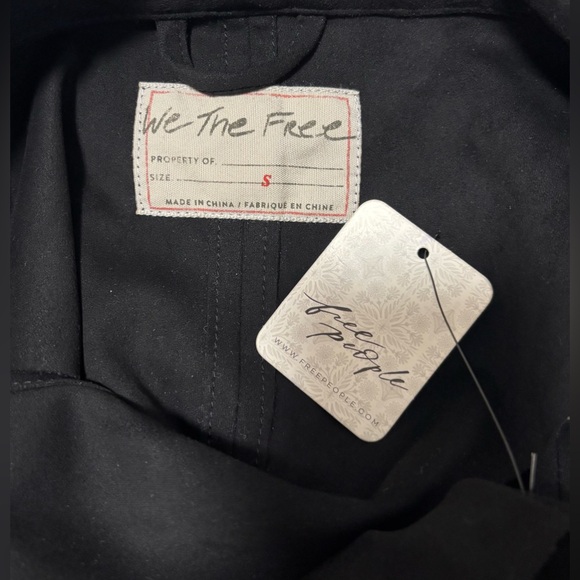 NWT Free People Black Lacey Vegan Suede Vest, Size S - Picture 4 of 8